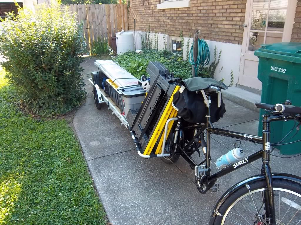 transporting bicycle in pickup truck